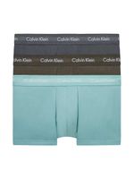 Calvin Klein - 3p Low Rise Trunk - Cotton Stretch - 6EX, Maat:XL