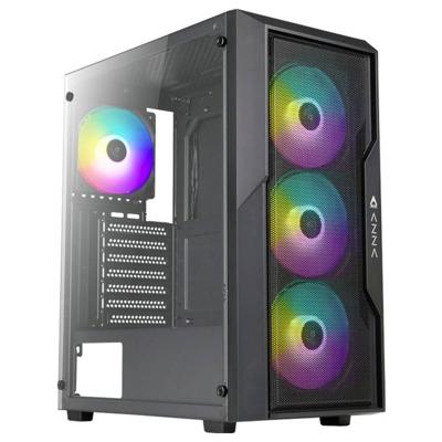 AZZA Fighter 290 Midi-tower PC-behuizing Zwart
