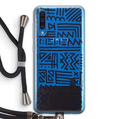 Marrakech print: Samsung Galaxy A50 Transparant Hoesje met koord