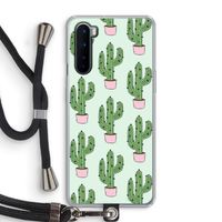 Cactus Lover: OnePlus Nord Transparant Hoesje met koord