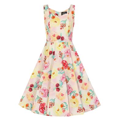 Hearts & Roses Annie Floral Swing Dress Pink-XS Hearts & Roses Annie Floral Swing Dress Pink-XS