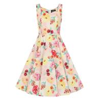Hearts & Roses Annie Floral Swing Dress Pink-XS