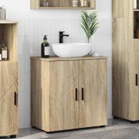 Badkamer Kast Sonoma eiken 61 x 35 x 64 cm Bewerkt hout