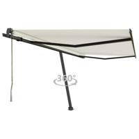 Luifel vrijstaand automatisch 450x350 cm crèmekleurig