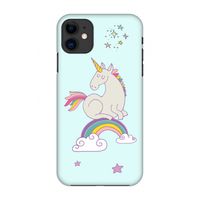 Regenboog eenhoorn: Volledig geprint iPhone 11 Hoesje