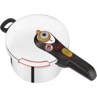 Tefal snelkookpan secure 5 neo p2530738 (roestvrij staal/zwart, 6 liter)