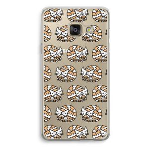 Slapende poes: Samsung A3 (2017) Transparant Hoesje