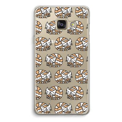 Slapende poes: Samsung A3 (2017) Transparant Hoesje