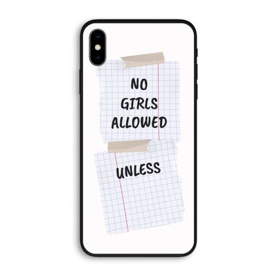 No Girls Allowed Unless: iPhone XS Max Biologisch afbreekbaar hoesje No Girls Allowed Unless: iPhone XS Max Biologisch afbreekbaar hoesje