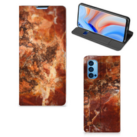 OPPO Reno4 Pro 5G Standcase Marmer Bruin