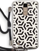 Crazy pattern: LG K10 (2016) Transparant Hoesje met koord