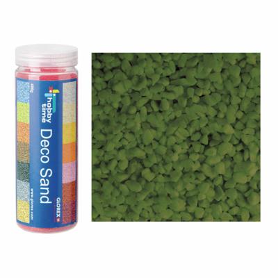 Decoratie zand/kiezels - donker groen - 500gr - zandkorrels - mini steentjes - 2 tot 6 mm