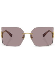 Miu Miu Eyewear lunettes de soleil à monture oversize - Or