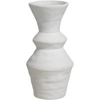Leen Bakker - Vaas Nora - Off-white - 24,5xØ12,3 Cm - Keramiek - Wit#Crème - H24.5 Cm