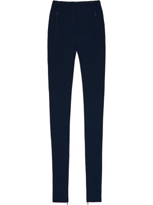 WARDROBE.NYC legging zippé à taille haute - Bleu