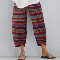 Red Tribal Vintage Pants - thumbnail