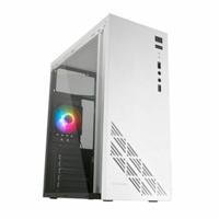 ATX Semi-toren BehuizingMars Gaming MC100W Wit ATX LED RGB