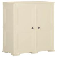 Opbergkast hout-look 79x43x85,5 cm kunststof angorawit