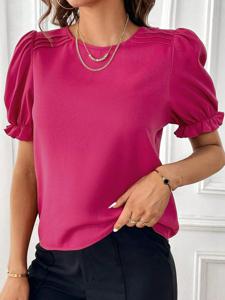 Casual Plain Regular Fit Blouse