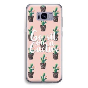 Cactus quote: Samsung Galaxy S8 Plus Transparant Hoesje