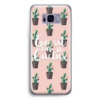 Cactus quote: Samsung Galaxy S8 Plus Transparant Hoesje
