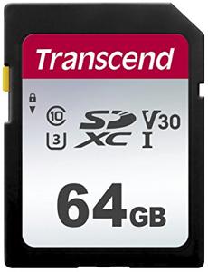 Transcend TS64GSDC300S flashgeheugen 64 GB SDXC NAND Klasse 10