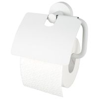 Haceka Kosmos Toiletrolhouder - met klep - mat wit 1208459