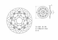 BREMBO Serie Oro remschijf, remschijven voor de moto, zwevend 78B40873 BREMBO Serie Oro remschijf, remschijven voor de moto, zwevend 78B40873