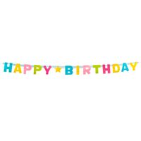 Letterslinger Happy Birthday Multikleur (150cm) - thumbnail