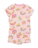 HEMA Kinder shortama regenboog roze (roze)