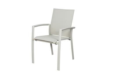 Tampa stapelbare tuinstoel latte light