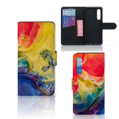 Hoesje Xiaomi Mi 9 SE Watercolor Dark Hoesje Xiaomi Mi 9 SE Watercolor Dark