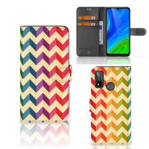 Huawei P Smart 2020 Telefoon Hoesje Zigzag Multi Color