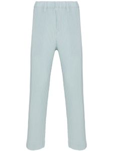 Homme Plissé Issey Miyake pantalon Color Pleats à coupe droite - Bleu