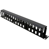 VALUE 19 Frontplaat 1 HE met rangeerkanaal 40 x 60 mm, zwart VALUE 19 Frontplaat 1 HE met rangeerkanaal 40 x 60 mm, zwart
