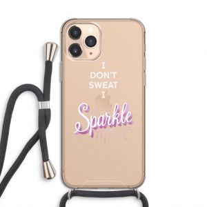 Sparkle quote: iPhone 11 Pro Transparant Hoesje met koord