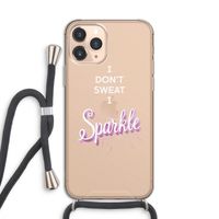 Sparkle quote: iPhone 11 Pro Transparant Hoesje met koord