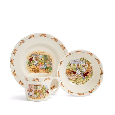 Royal Doulton Bunnykins Set 3 delig schaal/bordje/beker met oor