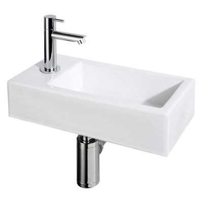Differnz Differnz fonteinset Helios incl. kraan links - wit