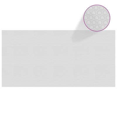 VidaXL Zwembadfolie solar drijvend 400x200 cm pe grijs