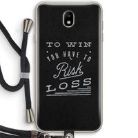 Risk loss: Samsung Galaxy J7 (2017) Transparant Hoesje met koord