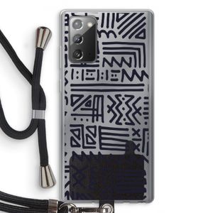 Marrakech print: Samsung Galaxy Note 20 / Note 20 5G Transparant Hoesje met koord