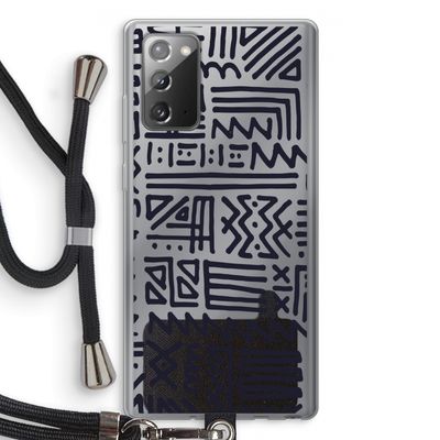 Marrakech print: Samsung Galaxy Note 20 / Note 20 5G Transparant Hoesje met koord