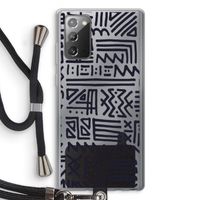 Marrakech print: Samsung Galaxy Note 20 / Note 20 5G Transparant Hoesje met koord