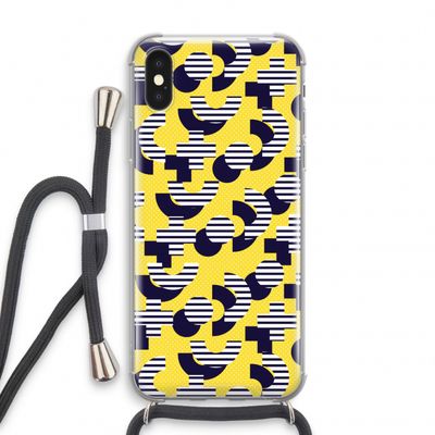 8-bit N°3: iPhone XS Transparant Hoesje met koord
