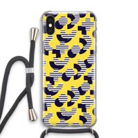 8-bit N°3: iPhone XS Transparant Hoesje met koord