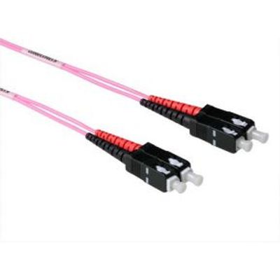 ACT 7 meter LSZH Multimode 50/125 OM4 glasvezel patchkabel duplex met SC connectoren