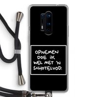 Schotelvod: OnePlus 8 Pro Transparant Hoesje met koord
