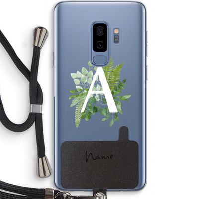 Green Brush: Samsung Galaxy S9 Plus Transparant Hoesje met koord