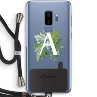 Green Brush: Samsung Galaxy S9 Plus Transparant Hoesje met koord